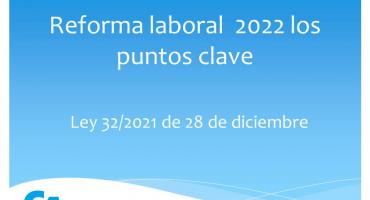 Puntos clave de la reforma laboral 2022